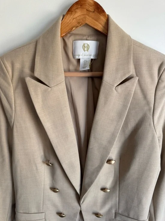 House of Harlow 1960 Double Breast Gold Button Blazer Size Small - Picture 5 of 9